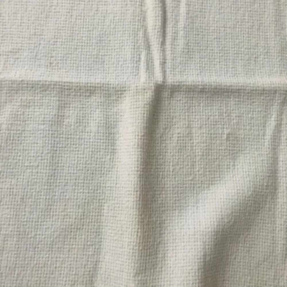 vtg waffle weave baby blanket satin trim white embroidered duck‎ flower 38x21in